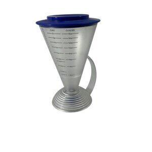 Tupperware Clear 2 Cup Measuring Cup Funnel Cone 3782A-2 Graduated